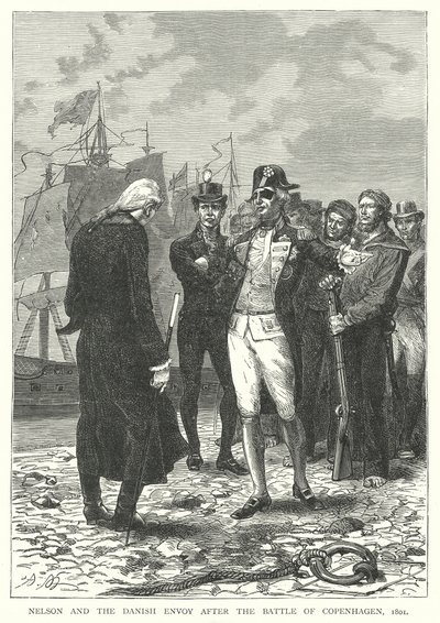 Nelson und der dänische Gesandte nach der Schlacht von Kopenhagen von English School