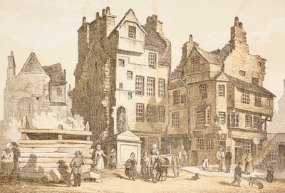 Netherbow House, Edinburgh wie es 1843 war, aus 