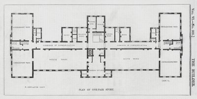 Neues Pocken- und Impfkrankenhaus, Highgate (Gravur) von English School