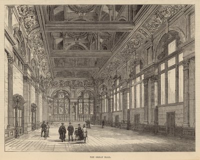Neue Gebäude der City of London School: Die Große Halle von English School