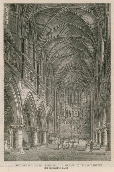 Neue Kirche St. Peter auf dem Gelände der Vauxhall Gardens von English School