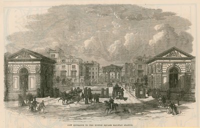 Neuer Eingang zum Euston Square Bahnhof von English School