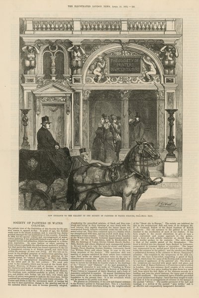 Neuer Eingang zur Galerie der Gesellschaft der Aquarellmaler von English School