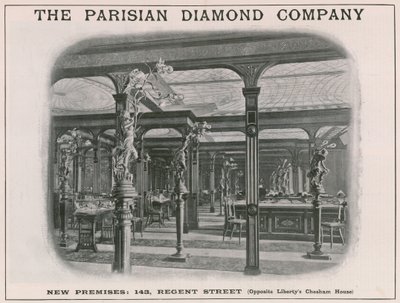 Neue Räumlichkeiten der Pariser Diamantgesellschaft, 143 Regent Street, London von English School