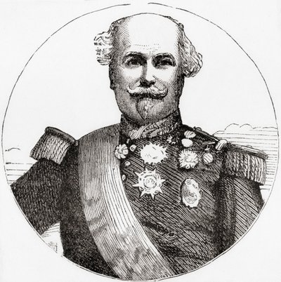 Nicolas Charles Oudinot, aus Ward und Locks Illustrierter Geschichte der Welt, veröffentlicht ca. 1882 von English School