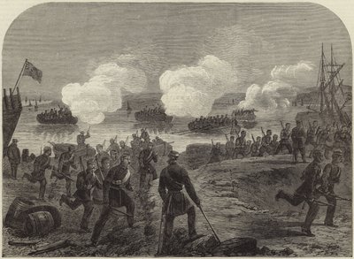Nachtangriff der Kent Artillery Volunteers in Ore Creek von English School