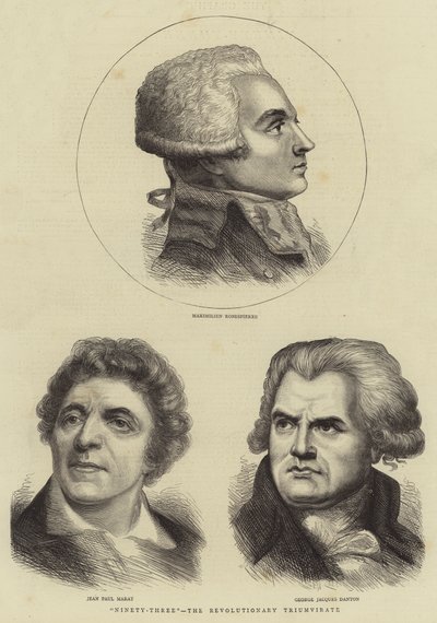 "Dreiundneunzig", das revolutionäre Triumvirat (Stich) von English School
