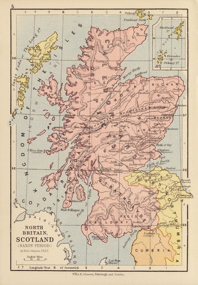 Nordbritannien, Schottland, Sachsenzeit von English School