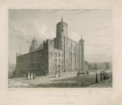 Nordostansicht des Weißen Turms von English School