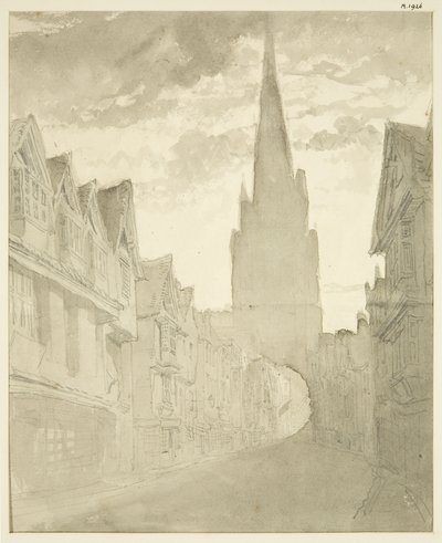 Nordansicht der St. Mary Redcliffe Kirche von der Redcliffe Street von English School