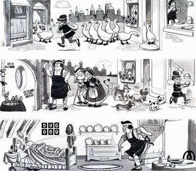 Illustration eines Kinderreims von English School