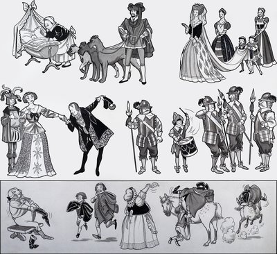 Kinderreim-Illustration von English School