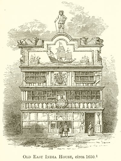 Altes East India House, um 1650 von English School