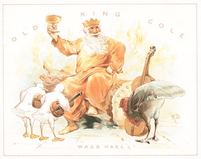 Old King Cole, Weihnachtskarte von English School