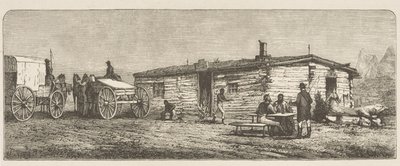 Alte Poststation in der Nähe von Denver von English School