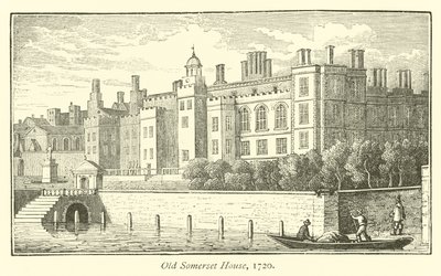 Altes Somerset House, 1720 von English School