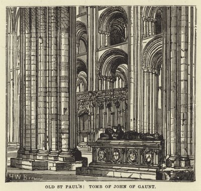 Alte St. Pauls, Grab von John of Gaunt von English School