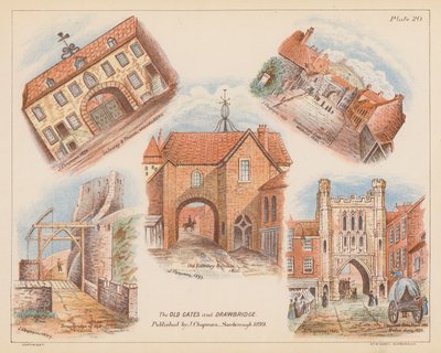 Alte Tore und Zugbrücke, Scarborough von English School