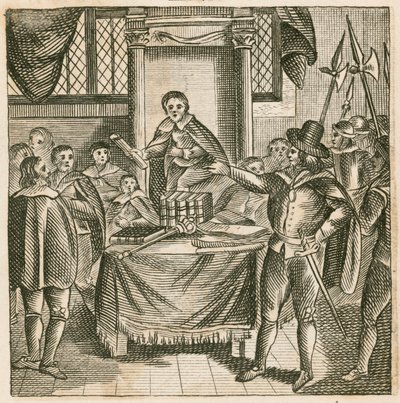 Oliver Cromwell entlässt das Rumpfparlament von English School