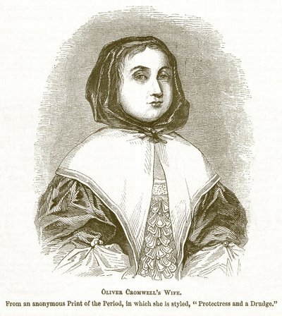 Oliver Cromwells Frau, Illustration aus The Pictorial History of England von English School