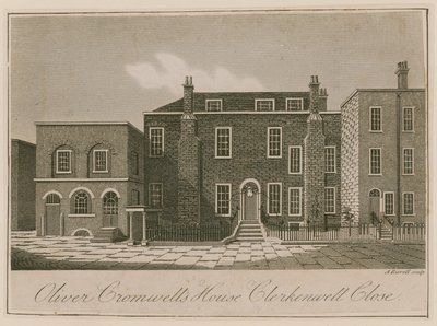 Haus von Oliver Cromwell, Clerkenwell Close, London von English School