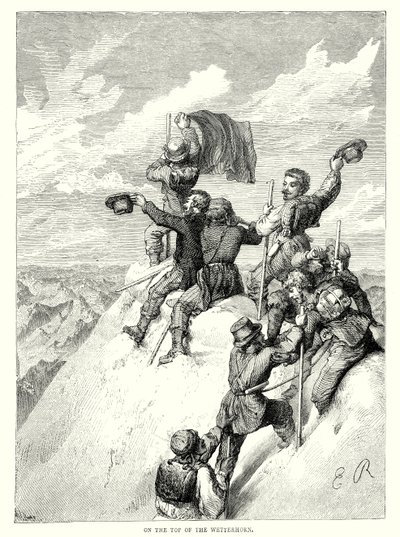 Auf dem Gipfel des Wetterhorns von English School