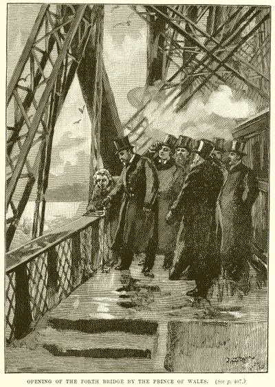 Eröffnung der Forth Bridge durch den Prinzen von Wales von English School