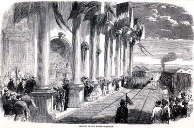 Eröffnung der Madras-Eisenbahn von English School