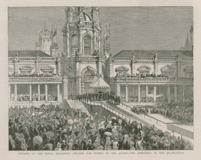 Eröffnung des Royal Holloway College für Frauen durch die Königin von English School