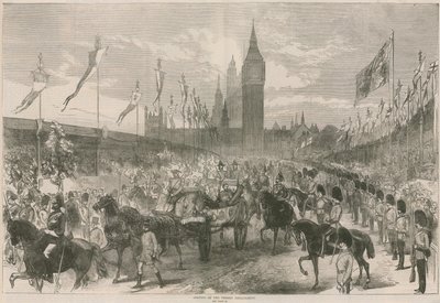 Eröffnung des Thames Embankment (Gravur) von English School