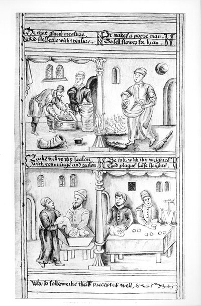 Verordnung der Bäcker von York, 1595-96 von English School