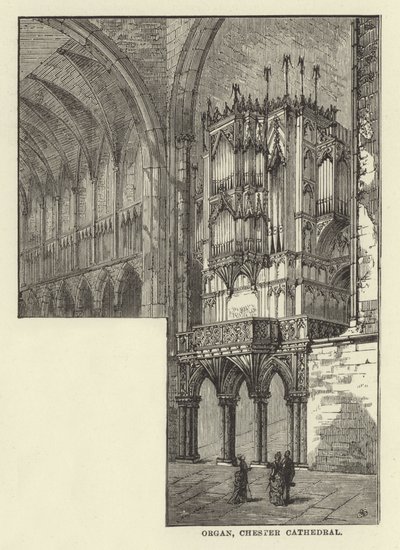 Orgel, Chester Kathedrale von English School
