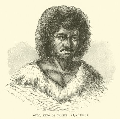 Otoo, König von Tahiti, nach Cook von English School