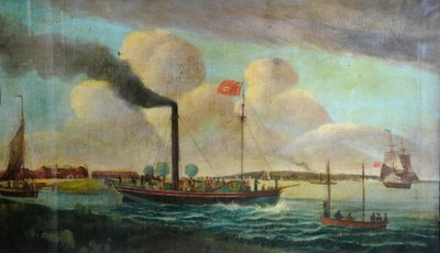 P.S. Royal Charter am Barton Waterside, um 1850 von English School