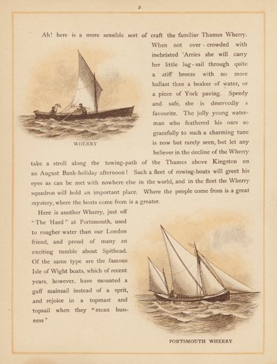 Seite aus Die Boote der Welt, späte 19. Jahrhundert von English School