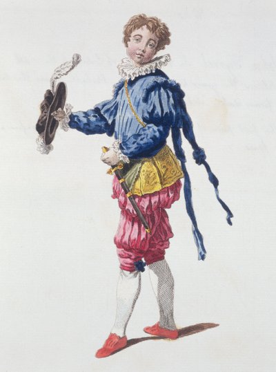 Page am Hof während der Herrschaft von Edward VI von English School