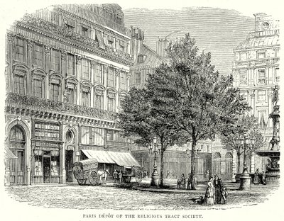 Pariser Depot der Religious Tract Society von English School