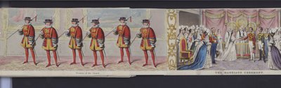 Teil des Panoramas der Hochzeit von Königin Victoria, ca. 1840 von English School