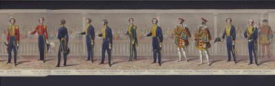 Teil des Panoramas der Hochzeit von Königin Victoria, ca. 1840 von English School