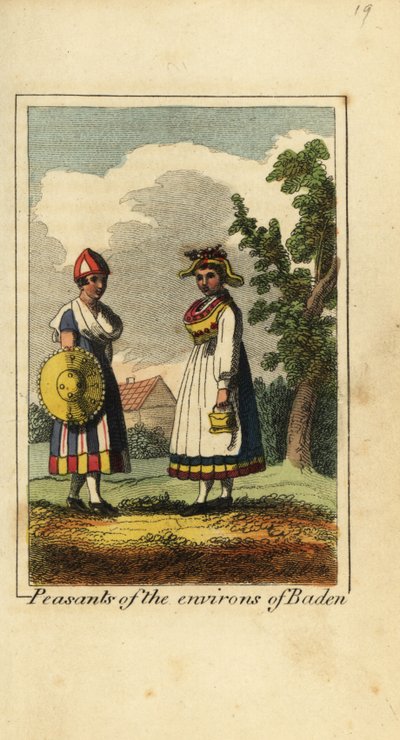 Bäuerinnen aus der Umgebung von Baden, Deutschland von English School