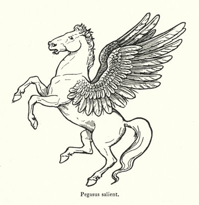 Pegasus steigend (Gravur) von English School