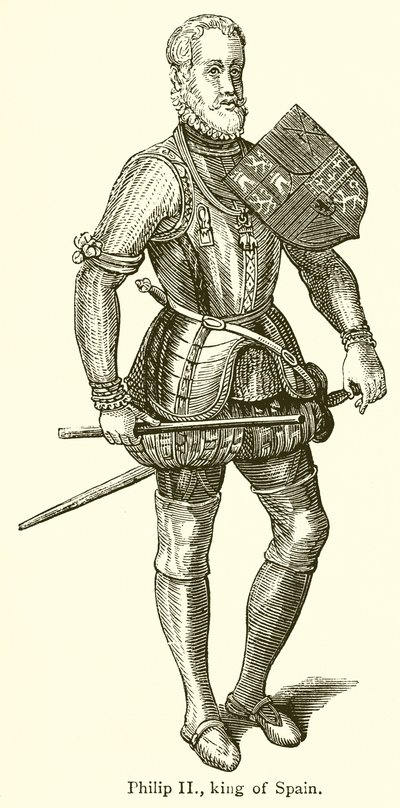 Philipp II., König von Spanien von English School