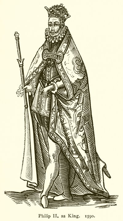 Philipp II. als König. 1590 von English School