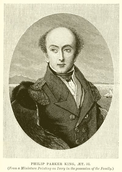 Philip Parker King, im Alter von 32 von English School