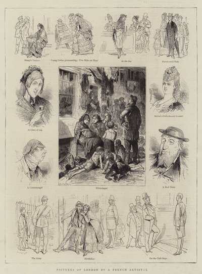 Bilder von London von einem französischen Künstler, I von English School