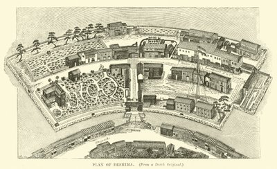 Plan von Deshima von English School