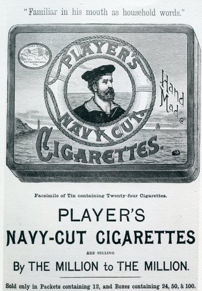 Players Navy Cut Zigaretten, 20. Jahrhundert von English School