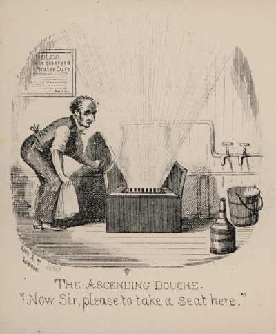 Freuden der Wasserheilung, Der aufsteigende Duschstrahl von English School