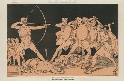 Politische Karikatur von English School