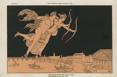 Politische Karikatur von English School